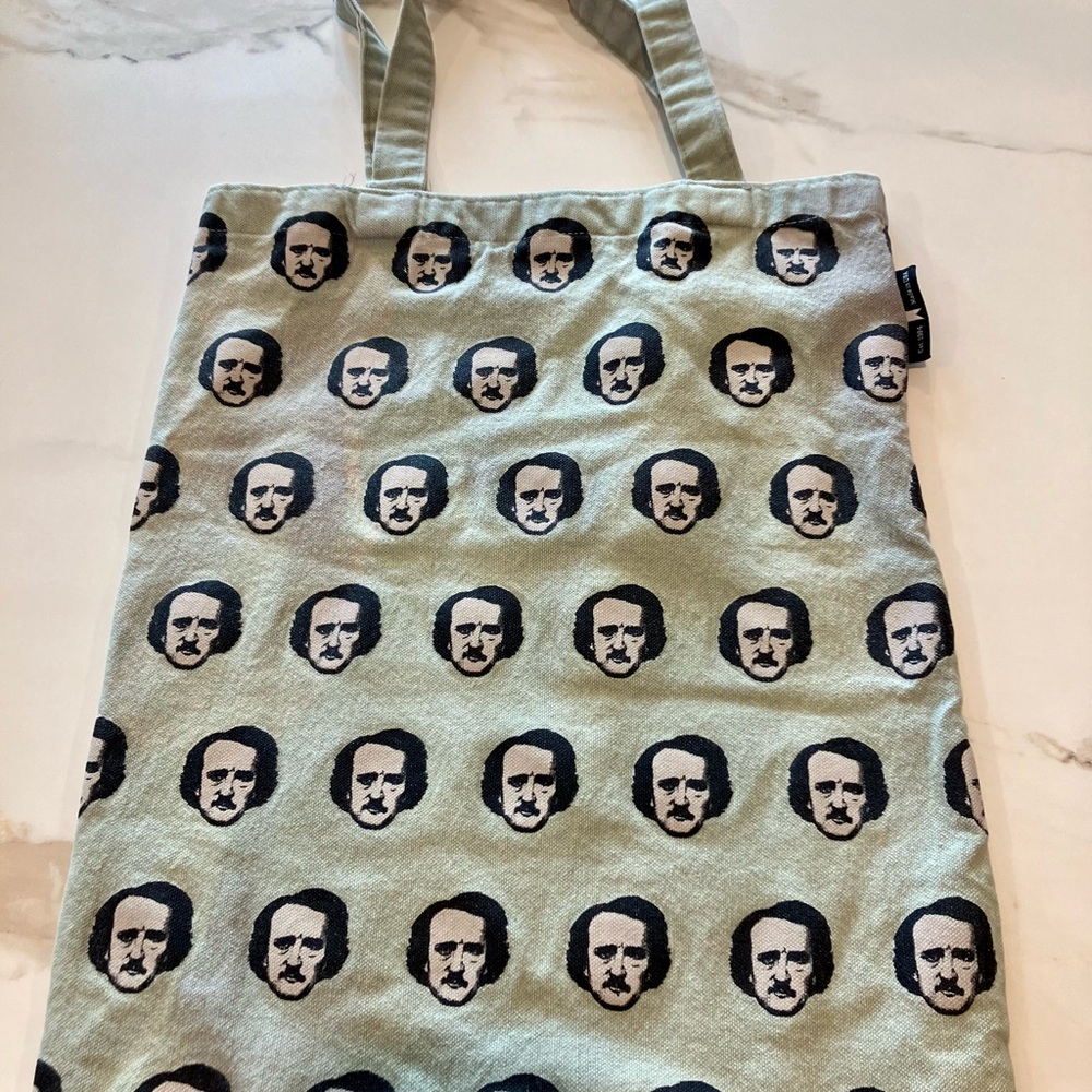 Out of Print Green and Black Literary Shoulder Bag